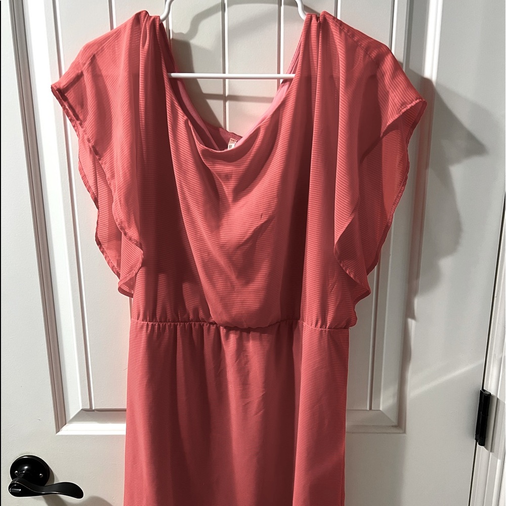 Used coral dress.